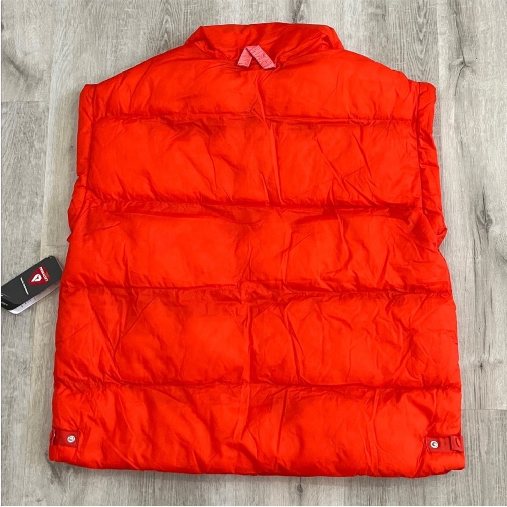 NWT FP Movement Free People In a Bubble Puffer Vest Orange Size‎ M Primaloft - Picture 9 of 16